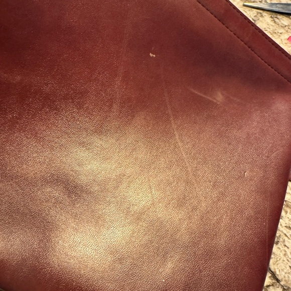 Vintage Hazel High End Business Brown Zip File Case Briefcase - Picture 6 of 10